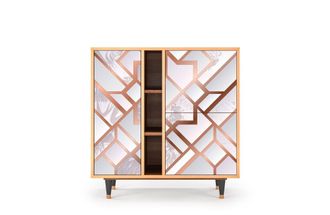 StoryZ Aparador rosa claro 3 puertas L 94 cm