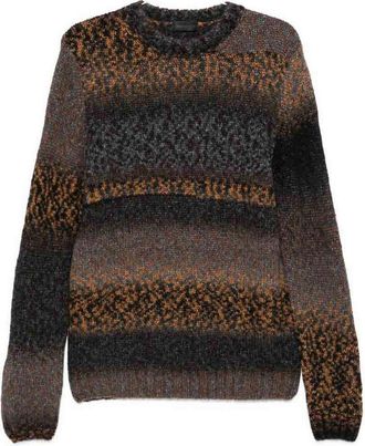 Dondup Brown Wool And Cashmere-Blend Sweater