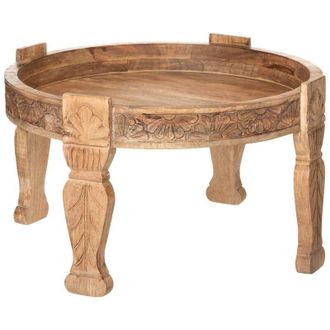 Atmosphera Tavolino gypsy in legno di mango d75cm Atmosphera cr&eacute;ateur dint&eacute;rieur