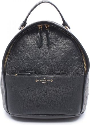 Louis Vuitton Black Leather Backpack (Pre-Owned)