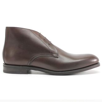 Loake Deangate Leather Mens Ankle Boots - Scorched Walnut - Size:UK 8.5