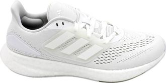 adidas Pureboost 22 Technische Stof Rubberen Zool - Heren - Hardloopschoenen - Wit - 44 2/3 EU - Fitness