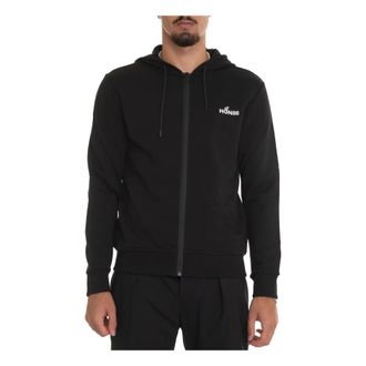 Hogan Hoodies & sweatvesten, Heren, Zwart, L, Katoen, Hooded Sweatshirt