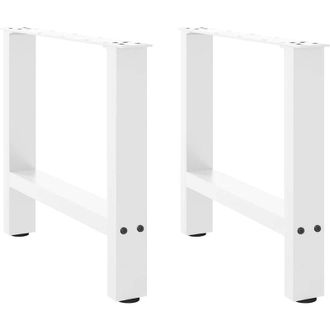 vidaXL Vidaxl - Patas Para Mesa De Centro Blancas (2 Unidades, 60 X 42-43 Cm, Acero)