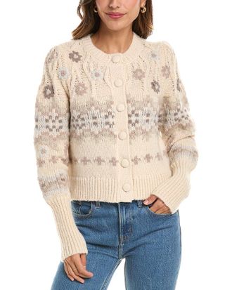 NVLT Nvlt Embroidered Cable Cardigan