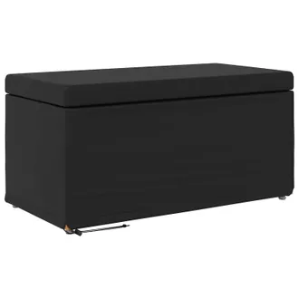 vidaXL Pouf Nero 81 X 41 X 40 Cm Vidaxl