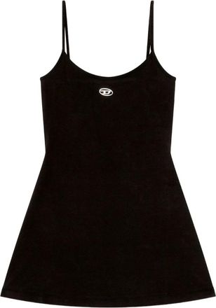 Diesel Kleedjes, Dames, Zwart, M, Katoen, D-Newhop-Od Mini Jurk