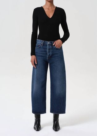 A Gold E Arc Short Wave Jeans In Blue