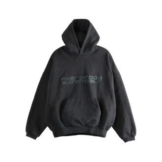 Fear of God Hoodies, male, Gray, Size: 2XL Heavy Fleece 90s Hoodie