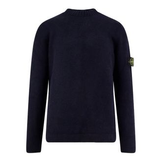Stone Island Crew-neck Logo-patch Sweater