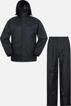 Mountain Warehouse Mens Mountain Warehouse Mens Pakka Jacket and Trousers Set - Black - Size: 42/Regular