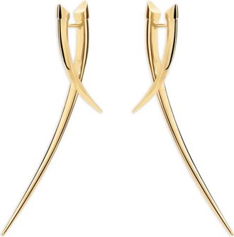 Shaun Leane Sabre Statement crossover earrings - Gold