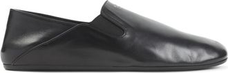 Prada Black Solid Slip-on Loafers