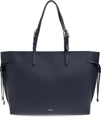 Furla Tote Bags, female, Blue, Size: ONE SIZE Ava Large Shopper Bag