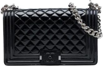 Chanel Pre-owned Boy Flap Shoulder Bag - Dames - Vintage Schoudertas - Zwart - ONE Size - Leer - Vintage