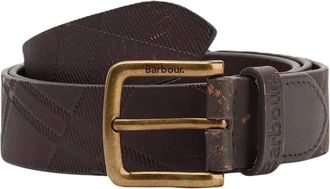Barbour Irvine Leren Riem - Heren - Riemen - Bruin - M - Leer - Accessoires