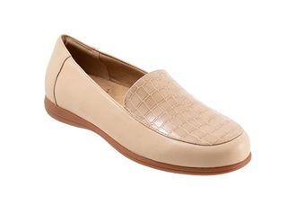 Trotters Deanna Womens Shoes Nude Croco : 10.5 WW (EE), Leather