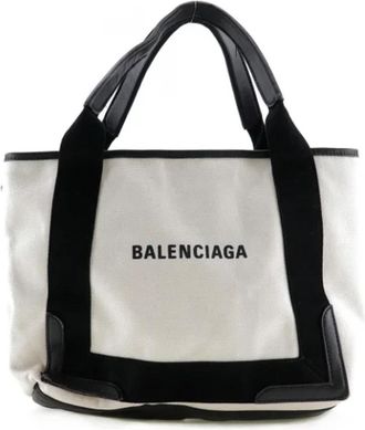Balenciaga Pre-owned Canvas balenciaga-bags - Dames - Vintage Shopper - Wit - ONE Size - Vintage