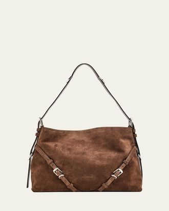 Givenchy Medium Voyou Suede Shoulder Bag