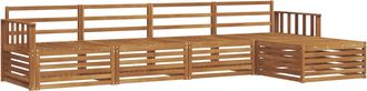 vidaXL Conjunto De Sof&aacute;s De Exterior 5 Uds. Natural Vidaxl
