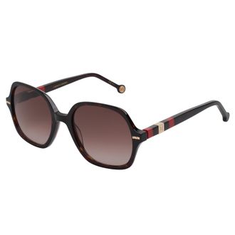 Carolina Herrera Womens Acetate Butterfly Sunglasses HER0106S for Women - Brown - One Size