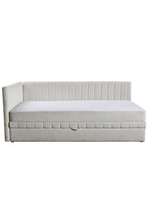 MID.YOU Mid.you Schlafsofa, Beige, Holz, Textil, Holzwerkstoff, Kiefer, Hartholz, 212x83x99 cm, Bettkasten erh&auml;ltlich, Bettfunktion erh&auml;ltlich, Wohnzimmer, So