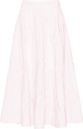 Rotate Gonna midi a fiori - Rosa