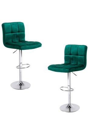 Regalos Miguel Pack 2 Taburetes color verde en terciopelo