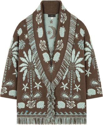 Alanui Echoes Of The Island vest van wol en katoen