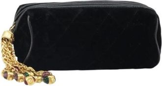 Chanel Pre-owned Clutches, female, Black, Size: ONE SIZE Pre-owned Leather Clutch