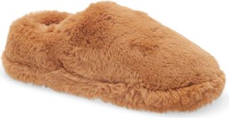 SKIMS Faux Fur Slipper in Camel at Nordstrom, Size 6.5Us