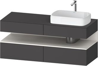 Duravit Qatego Consola Mueble Bajo Lavabo, 2 Extensiones, 2 - Duravit