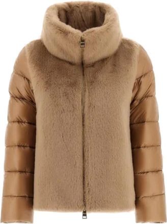 Herno Cappa in Nylon Ultralight - Dames - Gewatteerde jassen - Bruin - L - Nylon - Jassen
