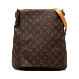 Louis Vuitton Pre-owned Cross Body Bags, female, Brown, Size: ONE SIZE Pre-owned Printed Pattern Shoulder Bag