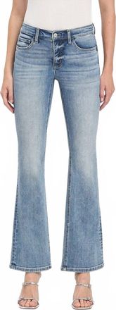 Flying Monkey Womens Farenheit Mid Rise Bootcut Jeans In Blue