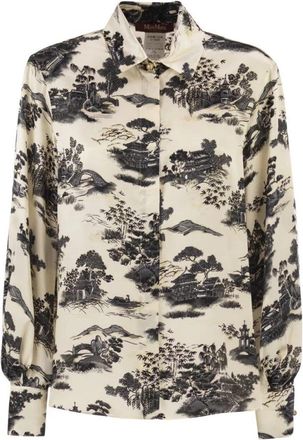Max Mara Msevetro Shirt - Dames - Overhemden - Veelkleurig - 2XS - Leer - Overhemden