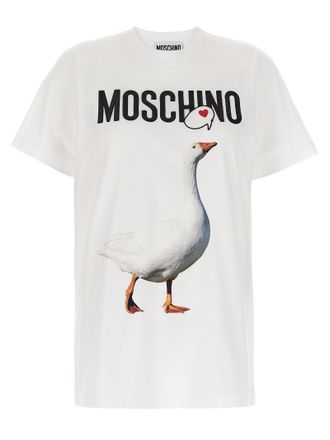 Moschino Womens Embroidery T-Shirt