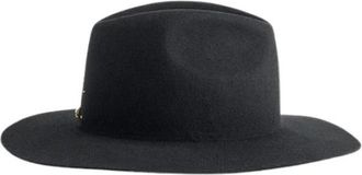 Forte_Forte Vilt Hoed - Dames - Hoeden - Zwart - M - Wol - Accessoires