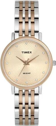 Timex Dress Quartz Rose Gold Dial Ladies Watch TW2T38700