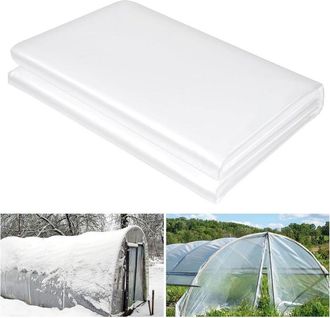 OEM Lona De Polietileno Extragruesa De 2 M X 10 M, Cubierta Protectora Antipolvo Para Muebles, L&aacute;minas Protectoras Transparentes Para Invernaderos, Agricu