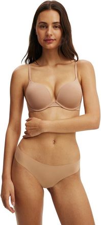 Cotton On Womens Ultimate Comfort Push Up2 T-Shirt Bra in Maple Sugar at Nordstrom, Size 32A
