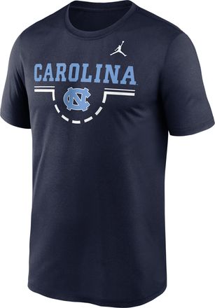 Nike Jordan Mens North Carolina Courtside Jordan Brand Dri-FIT College T-Shirt in Blue | 0JTI41SNCN-5DA