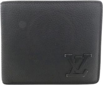 Louis Vuitton Pre-owned Wallets, male, Black, Size: ONE SIZE Pre-owned Aerogram Calf Wallet