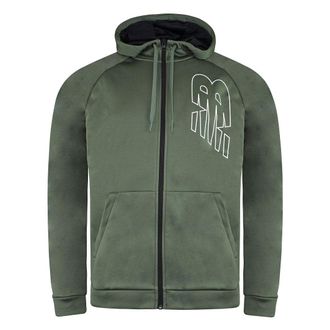 New Balance Lange Mouw Groen Zip Tenacity Fleece Heren Track Jacket MJ13020 NSE
