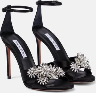 Aquazzura Crystal Margarita embellished sandals