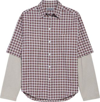 Balenciaga Mens Checked Cotton Shirt