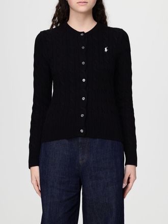 Polo Ralph Lauren Cardigan a girocollo in cotone intrecciato con logo Pony Polo Ralph Lauren