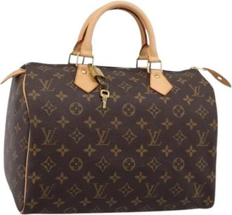 Louis Vuitton Pre-owned Speedy 30 Hand Bag - Dames - Vintage Handtas - Bruin - ONE Size - Leer - Vintage