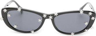Yvmin Flower-embellished Cat-eye Sunglasses