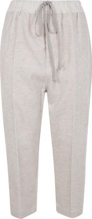 Rick Owens Cropped Broeken - Dames - Vrijetijds broeken - Wit - 2XL - Broeken
